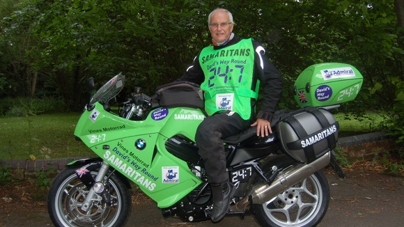 Charity biker David Exley
