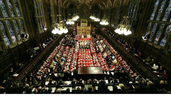 The House of Lords at State Opening of Parliament