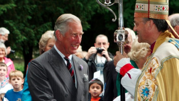 Prince of Wales at Brecon Cathedral