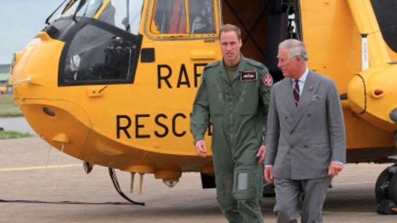 Prince William and Prince Charles