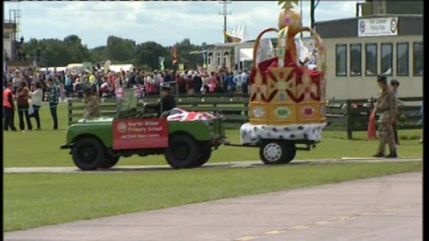 A huge crown fit for a Queen at RAF Cosford today
