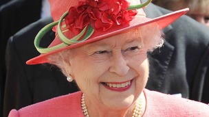 The Queen in Birmingham today - the final stop in the Midlands for the Diamond Jubilee Tour