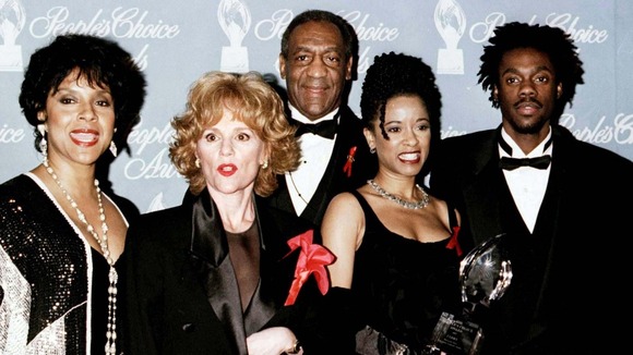 Bill Cosby and the cast of his hit show
