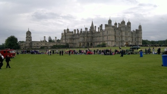 Guests at Burghley House, Stamford where a special Diamond Jubilee picnic was held