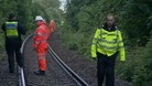 Emergency services on rail track