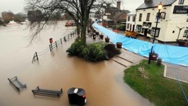 Flooding in Worcestershire, Upton-upon-Severn has a reputation for being the most flooded town in Britain