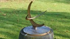 The Henry Moore sundial sculpture.