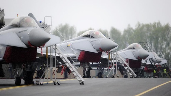 Royal Air Force Typhoon jets