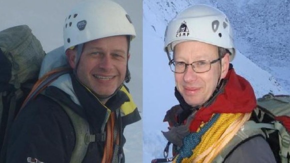 Steve Barber, 47, (left) and John Taylor, 48, were killed in an avalanche in the French Alps on Thursday