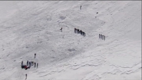 Search teams on Mont Blanc