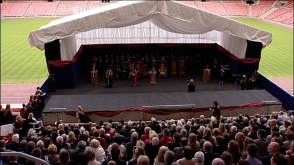The ceremony took place at the Stadium of Light.