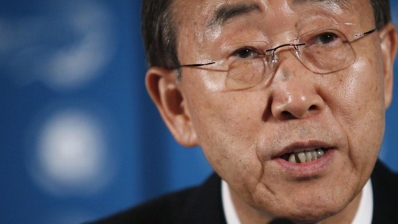 UN Secretary-General Ban Ki-Moon.