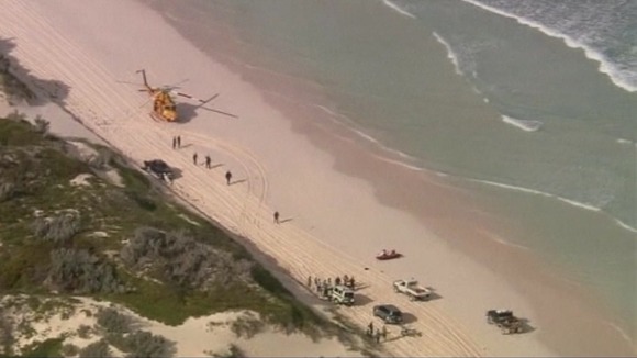 Emergency teams near Wedge Island