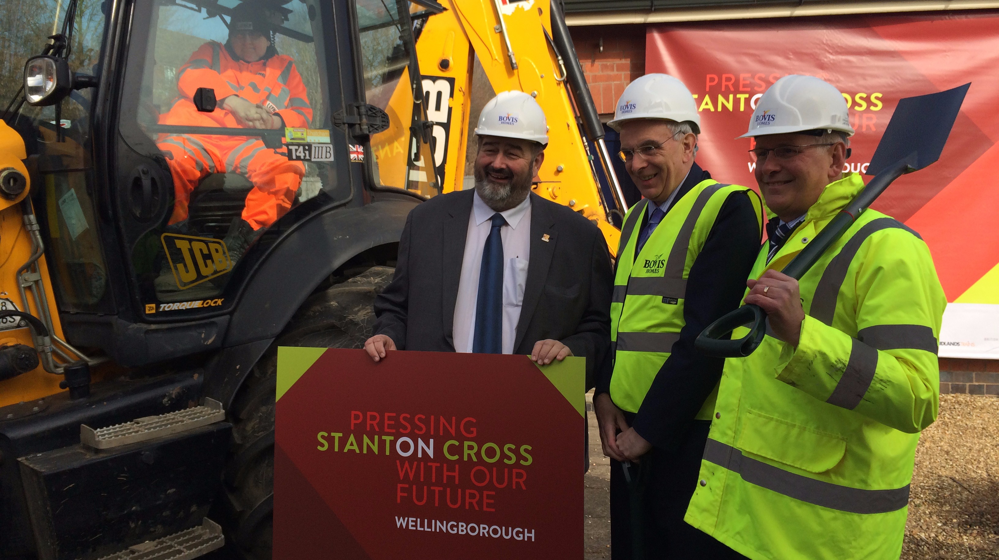 Work officially starts at Stanton Cross in Wellingborough Anglia