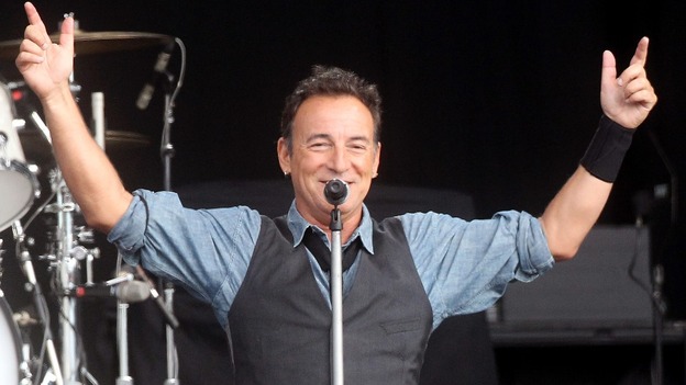 Bruce Springsteen performs at the Hard Rock Calling music festival in Hyde Park, London.