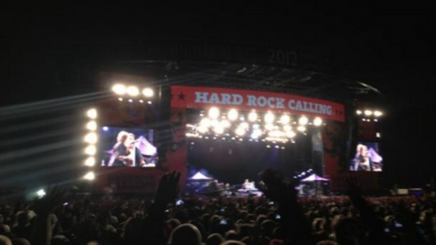 The Hyde Park stage in London.