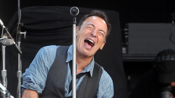 Bruce Springsteen performs at the Hard Rock Calling music festival in Hyde Park, London.