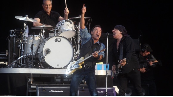 Bruce Springsteen was silenced by the sound curfew in London.