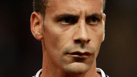 Manchester United defender Rio Ferdinand.