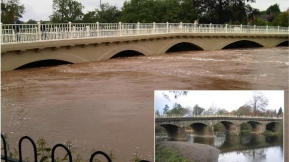 Flooding at River Teme