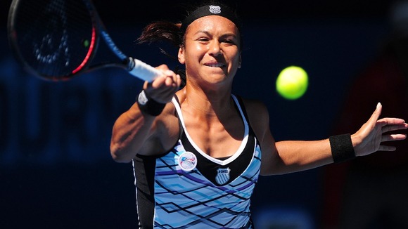 Heather Waston impressed on the grass courts of Wimbledon.