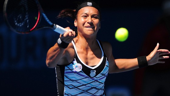 Heather Waston impressed on the grass courts of Wimbledon.
