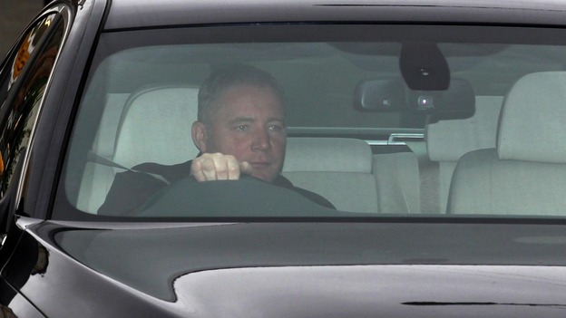 Ally McCoist arriving at Hampden park earlier today.