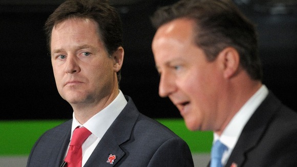 David Cameron Nick Clegg Olympic G4S