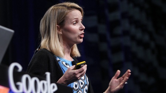 Marissa Mayer during her time at Google unveiling 'Google Instant'