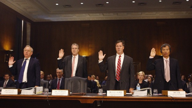 David Bagley (far left)