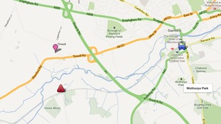 Google map showing the location of the accident