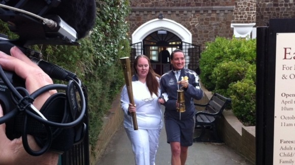 Daisy Shepherd with her torch