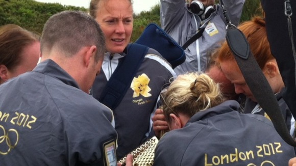 Huddle to light the torch