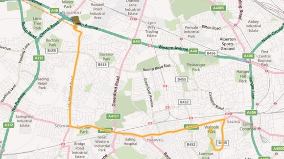 Ealing Torch Relay Route: Day 67.