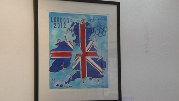 Olympics painting by Christine Rooney