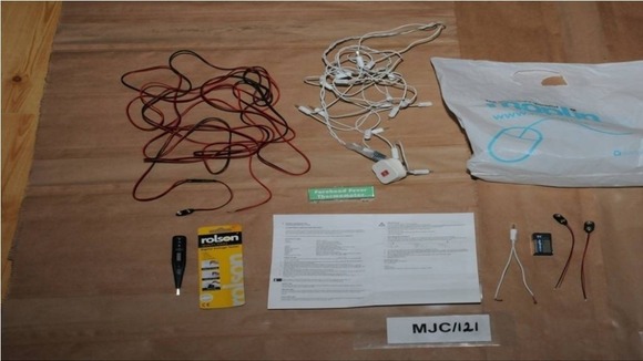 Wires, batteries, lights, instructions