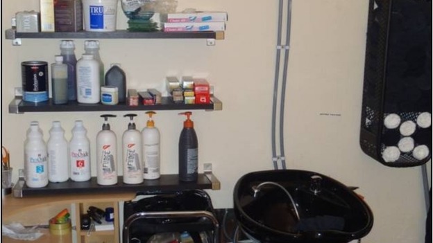 Shelves of bottles