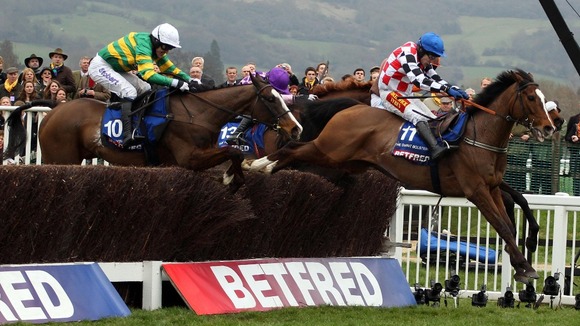Synchronised wins the Cheltenham Gold Cup