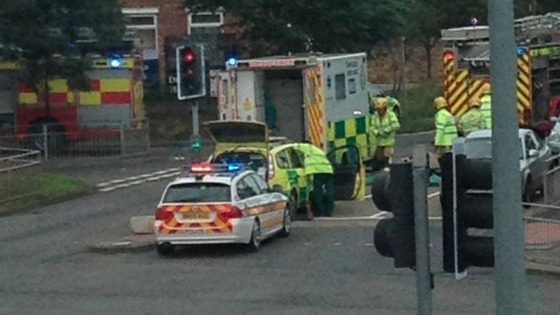 Police and the fire service attend the scene