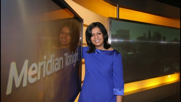 Sangeeta Bhabra in the studio