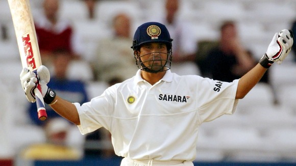 India batsman Sachin Tendulkar has hit his 100th international century