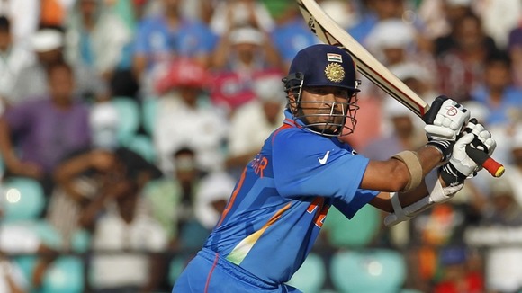 India batsman Sachin Tendulkar has hit his 100th international century