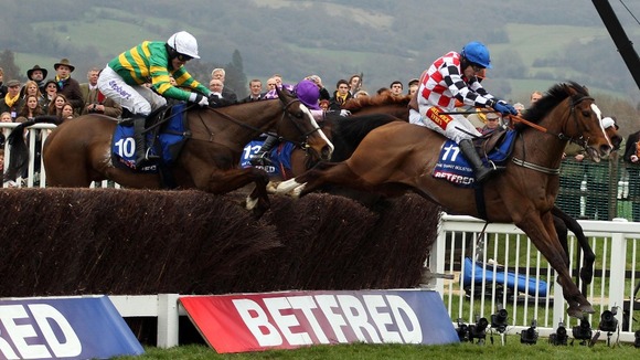 Synchronised wins the Cheltenham Gold Cup