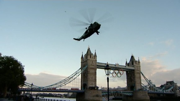 Helicopter over Tower Bridge