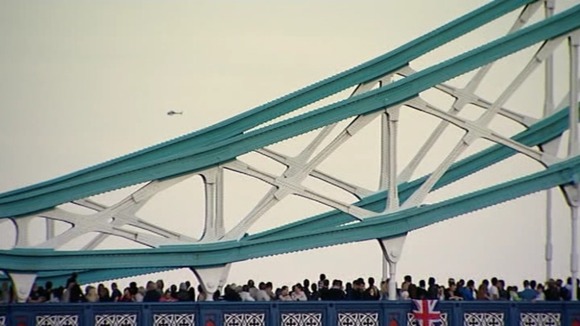 Crowd on Tower Bridge