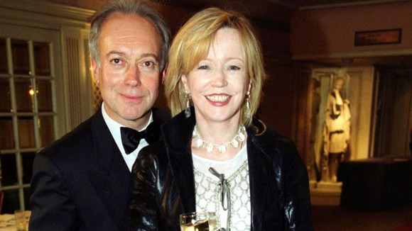 Angharad Rees pictured with actor Nicholas Grace
