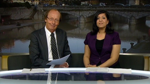 Fred and Sangeeta on sofa