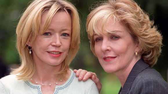 Photographed with Patricia Hodge at a conference back in 1999
