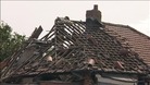 Ruins of house after gas explosion