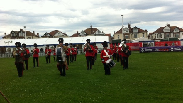 Marching band at the airshow